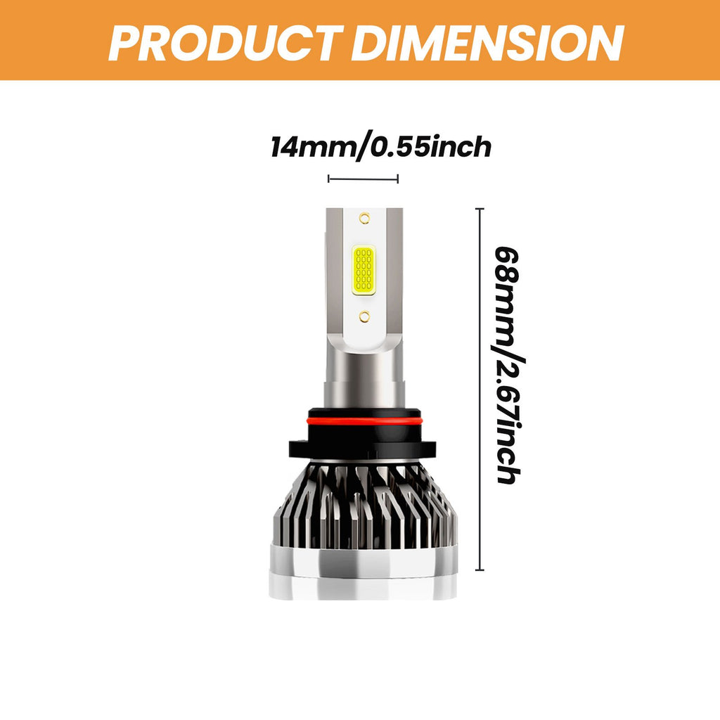 For Toyota RAV4 1998-2012 Front Headlight LED High/Low Beam Bulb Combo Kit, 4-Pack, 6000K White Super Bright 10000LM, No Battery Included