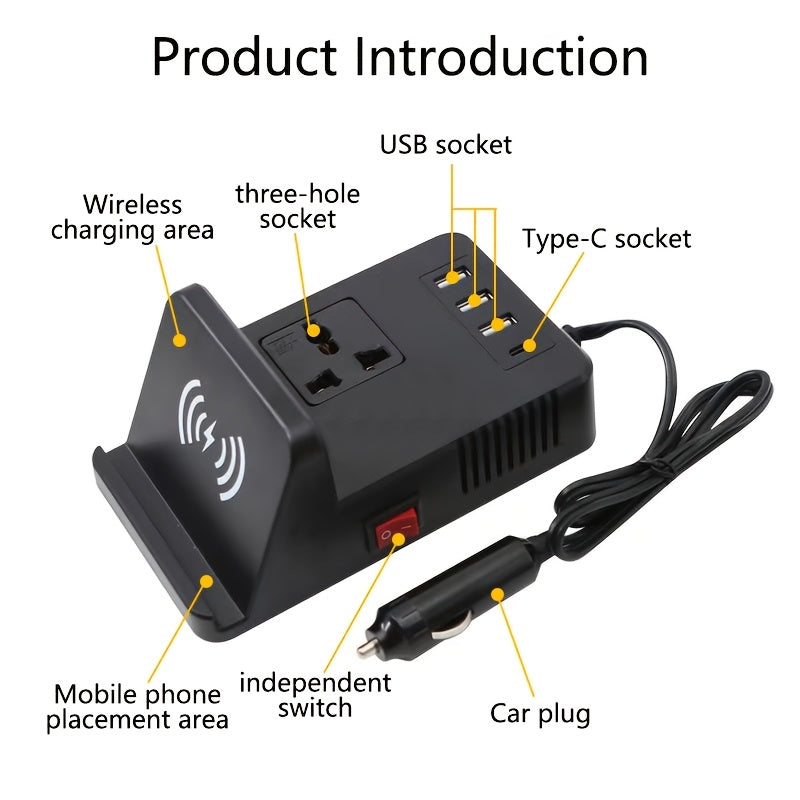 Charger, Multifunctional, Independent Switch, Multi-purpose, Car Charger, Safe and Stable, Easy to Use