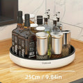 1-Piece Storage Tray, Single-Layer Rotating Seasoning Bottle Organizer Rack – Multi-Functional Round Rotating Storage Stand for Home – Suitable for Kitchen