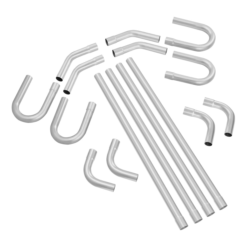 VEVOR DIY Universal Exhaust Kit 8/16 Pieces 2/2.25/2.5 Inch Exhaust Pipe Kit with Slip-on Connectors
