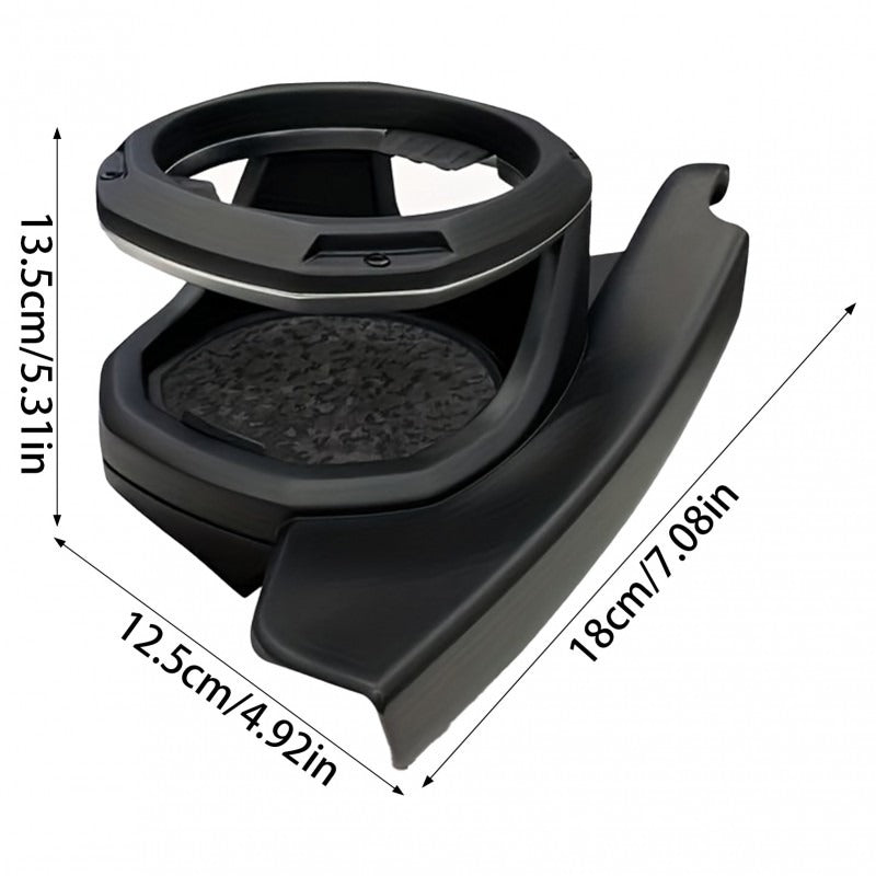 Multifunctional Car Cup Holder, Non-Slip Design, Compatible with Multiple Vehicle Models