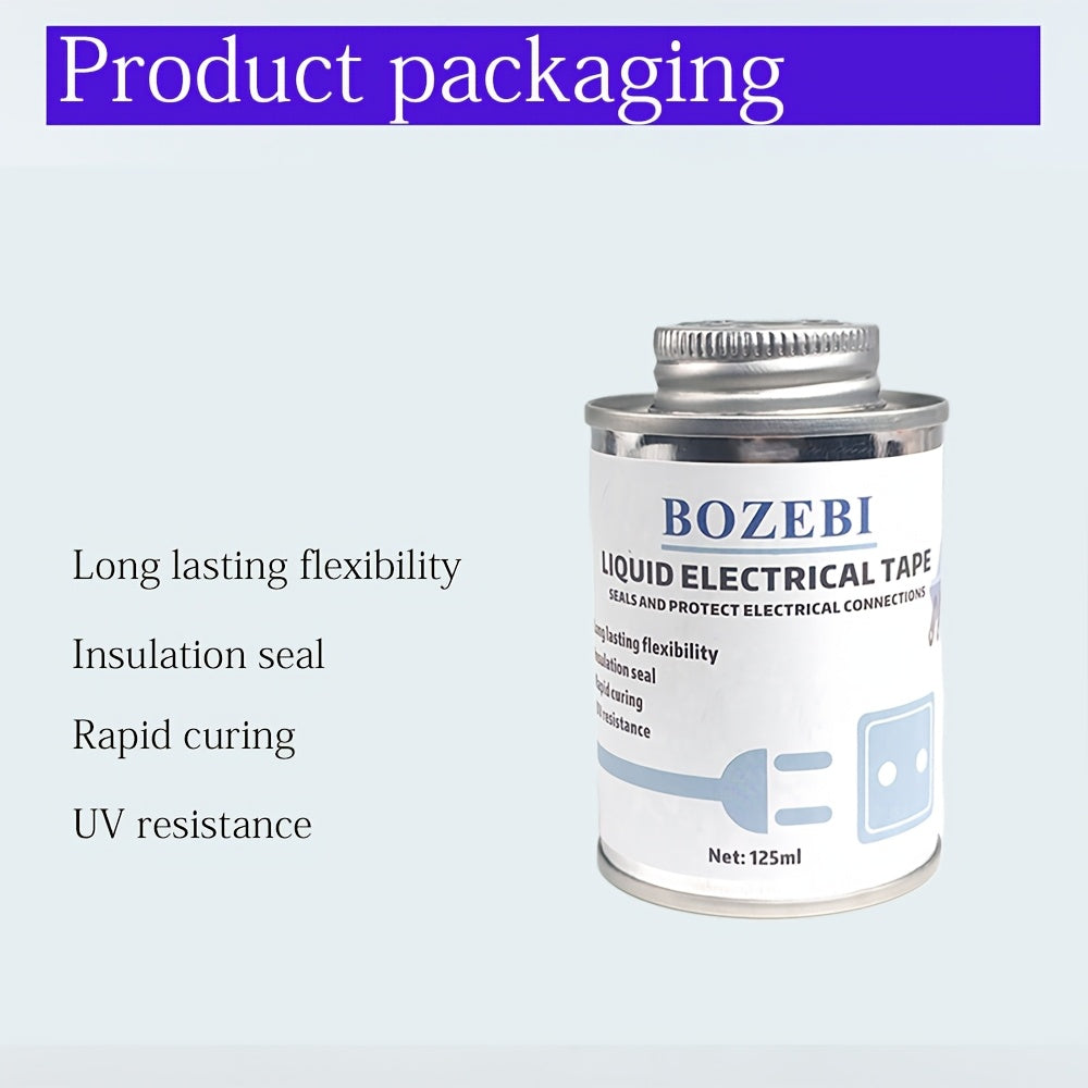 BOZEBI 液体绝缘胶带 阻燃胶 防水代替热回收管 电工胶带 液体绝缘胶带