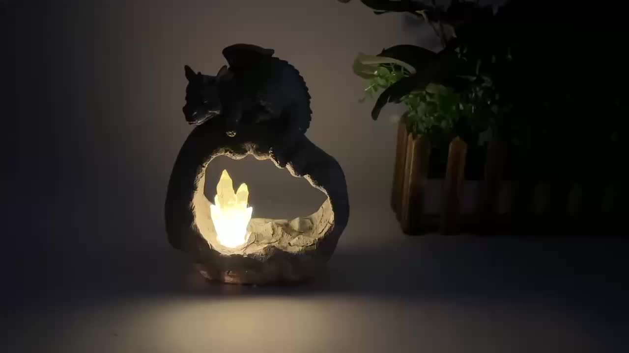 Garden Courtyard Outdoor Dinosaur Crystal Solar Light Lawn Decorative Ornament Statue Landscape Light
