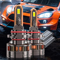 2pcs 58400 Lumens CANBUS Car LED Headlight Bulbs, 7500K Pure White Light, Compatible with H16/H11/H9/H8 9005/HB3 9006/HB4 9012/HIR2 Sockets, No Decoding Needed, 9570 CSP Chip, Easy Installation