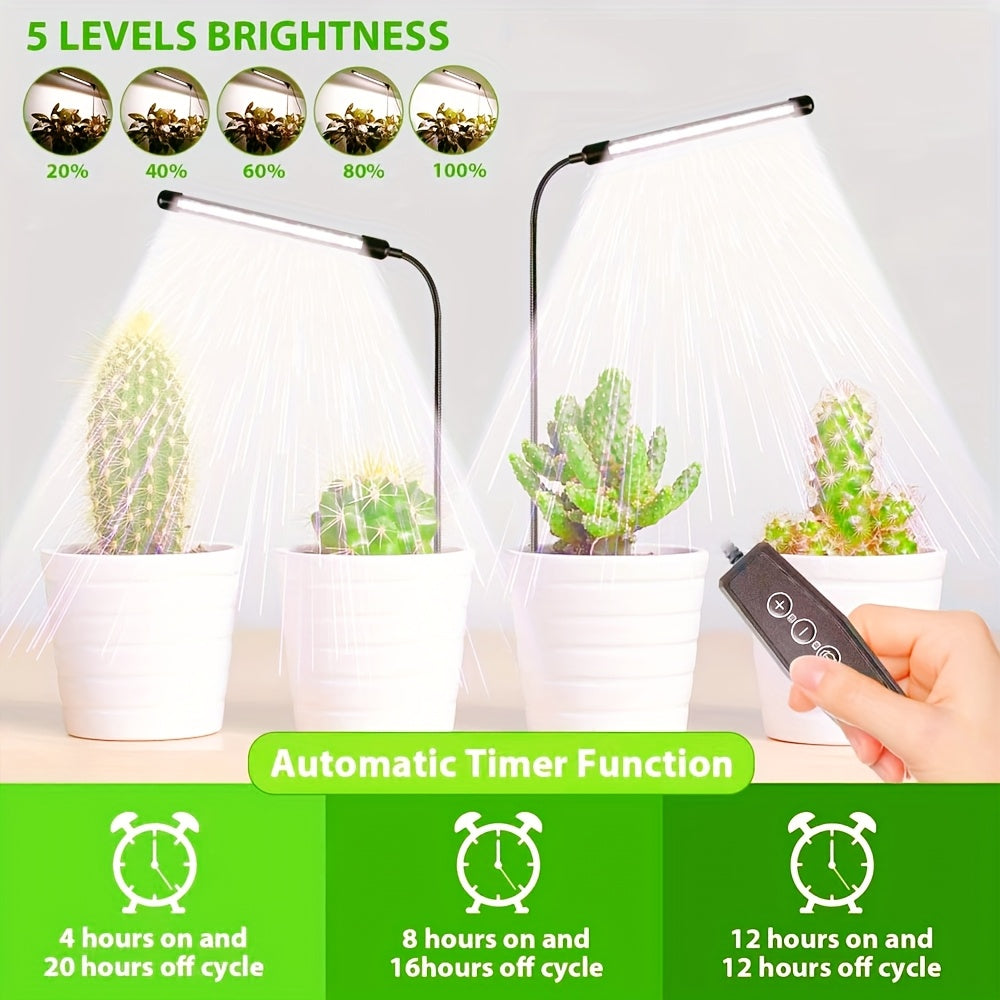 LED Plant Grow Light, USB Mini Full Spectrum Plant Light, 6000K Horticulture Grow Lamp with Control, Perfect for Indoor Plant Cultivation and Flowering
