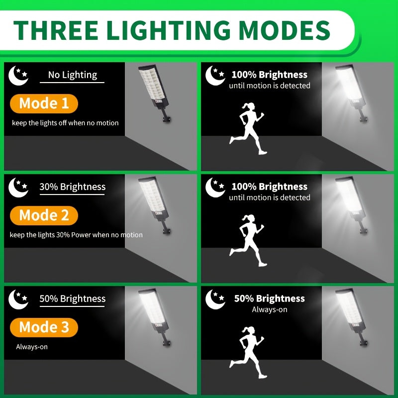 3D Curved Screen Integrated High-Brightness Solar Street Light, PIR Motion Sensor with Remote Control IP65 Street Light, Perfect for Parking Lots, Street Lighting, Courtyards, Gardens, Villas, Outdoor Solar Light