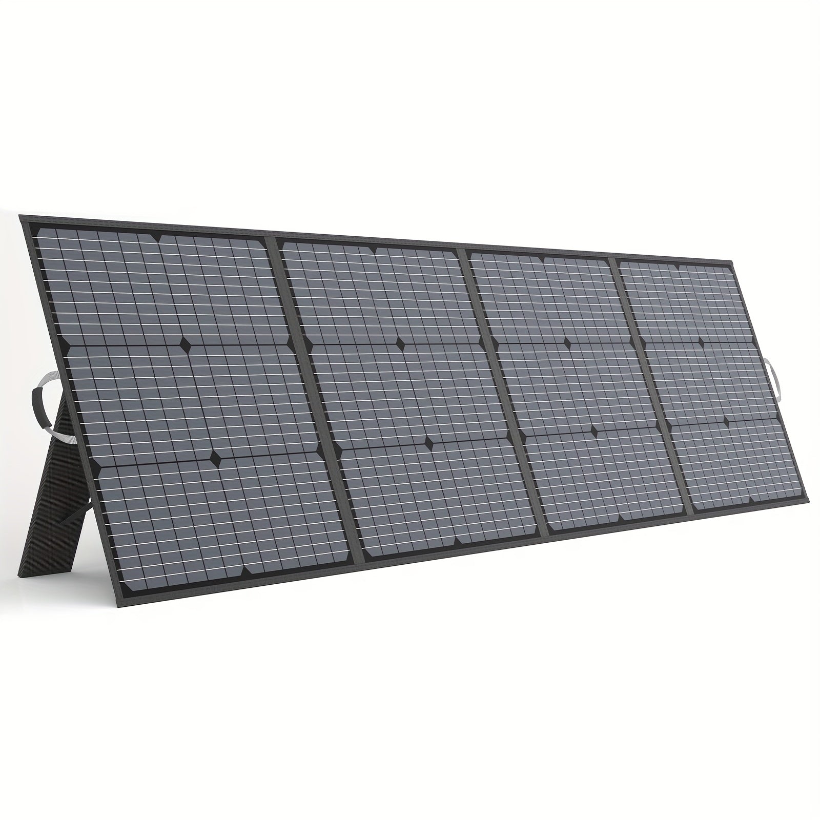 220瓦行動式太陽能發電板，適用於露營電源站，露營必備品，220W 40V可摺疊太陽能板配太陽能線，23.5%高效發電，帶4個支架，適用於露營房車停電時使用。萬聖節秋季主題