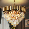 600 large gold crystal chandelier