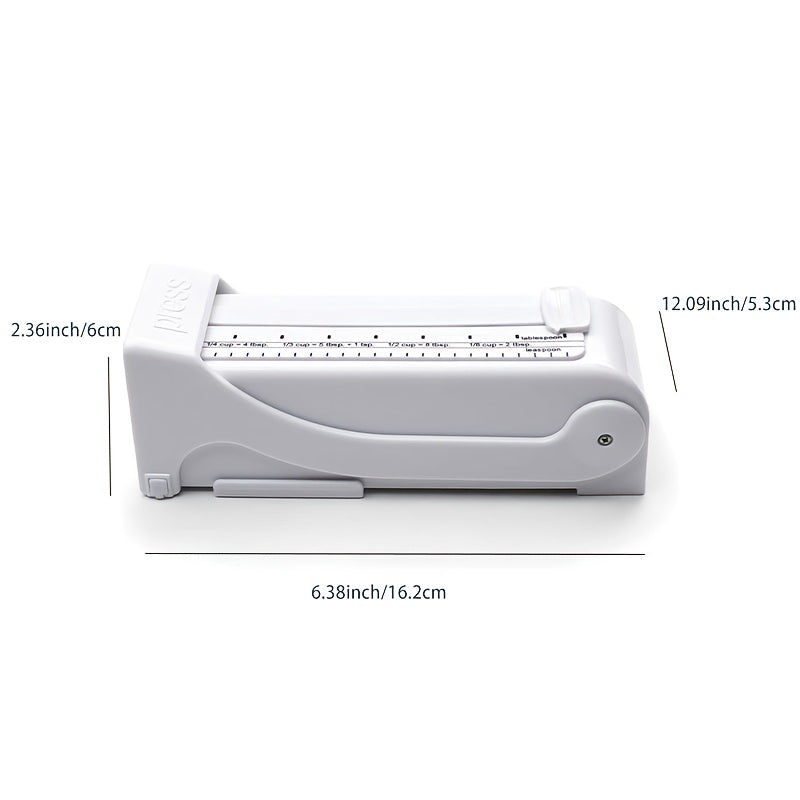 Handheld Butter & Cheese Slicer – White, Non-Slip, Easy to Clean, Kitchen Baking Gadget