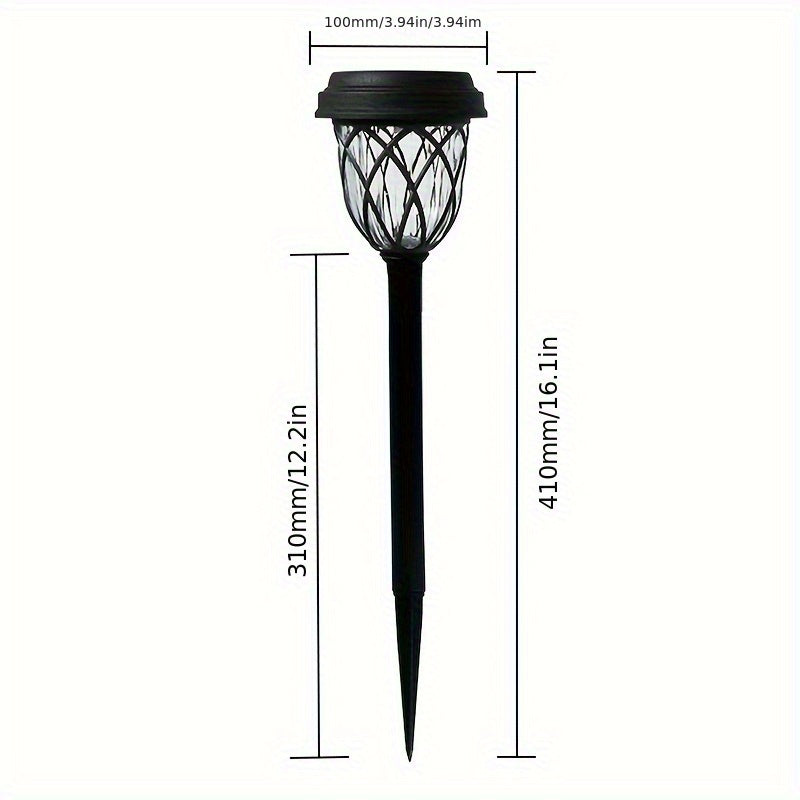 6/10 Pack Solar LED Garden Ground Insert Light - IP44 Waterproof, Creative Cross Grid Design, Durable Polypropylene Material, Easy to Install, Suitable for Garden, Courtyard, Patio, Outdoor and Landscape Lighting