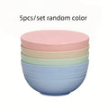 5-Piece Set Random Color Bowl Set – Microwave Safe, Lightweight – Perfect for Salad, Dinner & Kitchen Use – Ideal Choice for Home, Easter Tableware, Graduation Season & Christmas Gifts