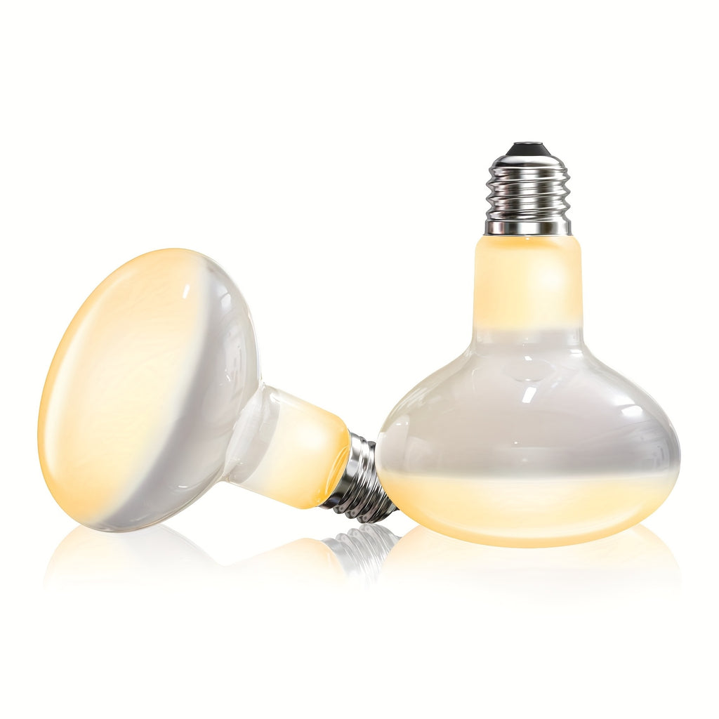 Simulated sunlight warm light bulb, suitable for reptiles, 100W basking lamp, suitable for bearded dragons, lizards, turtles, snakes and other amphibians, battery not included