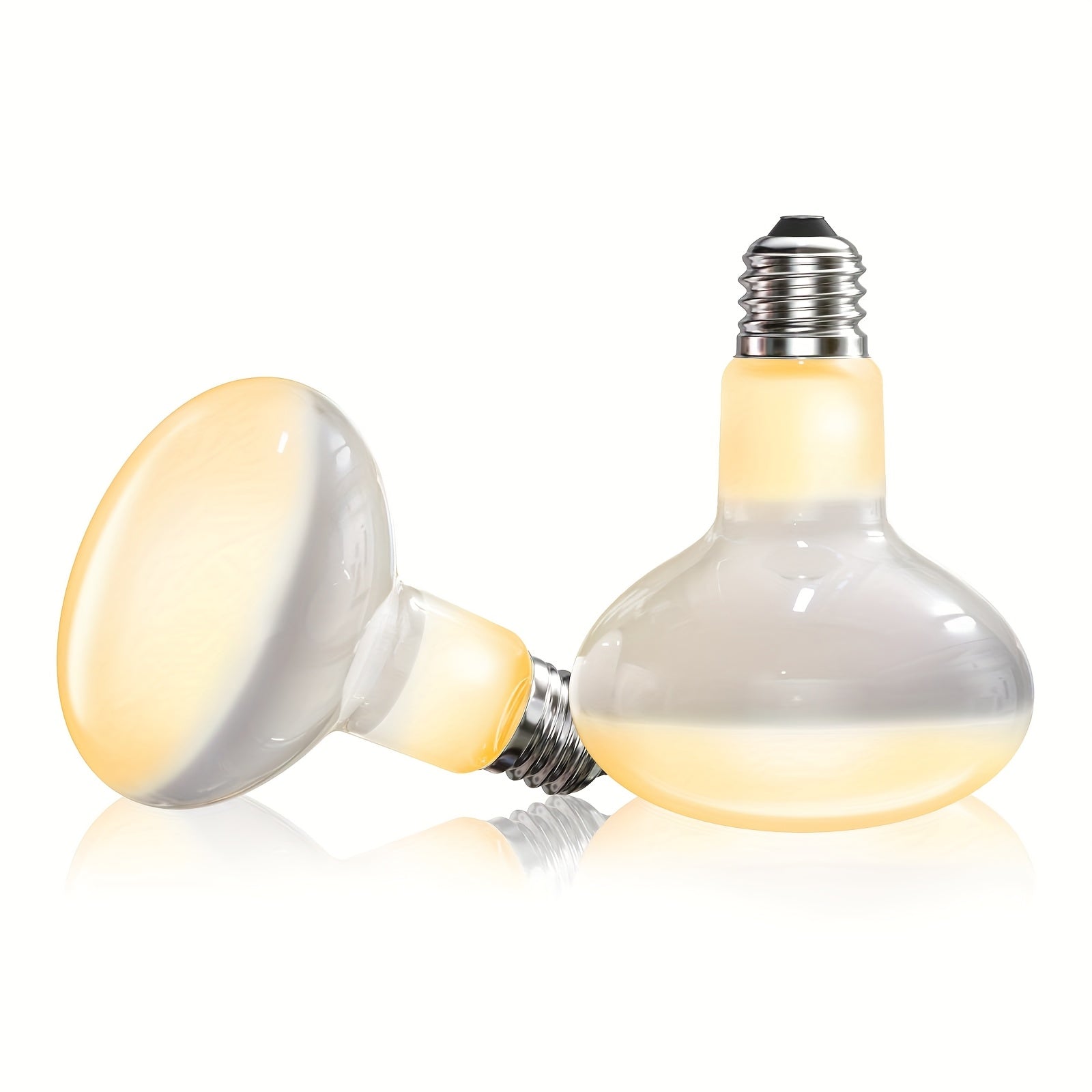 Simulated sunlight warm light bulb, suitable for reptiles, 100W basking lamp, suitable for bearded dragons, lizards, turtles, snakes and other amphibians, battery not included