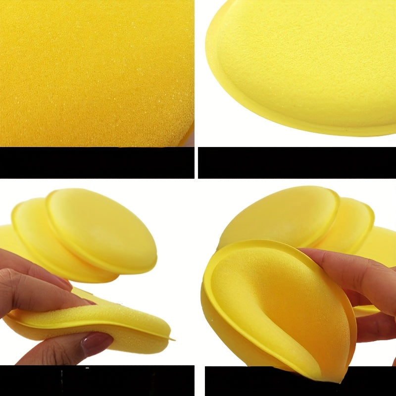 Car Polishing Sponge Pad Soft Foam Applicator Pad Round Wax Applicator Pad Sponge Vehicle Polishing Pad Car Cleaning Pad Car Glass Cleaning Sponge