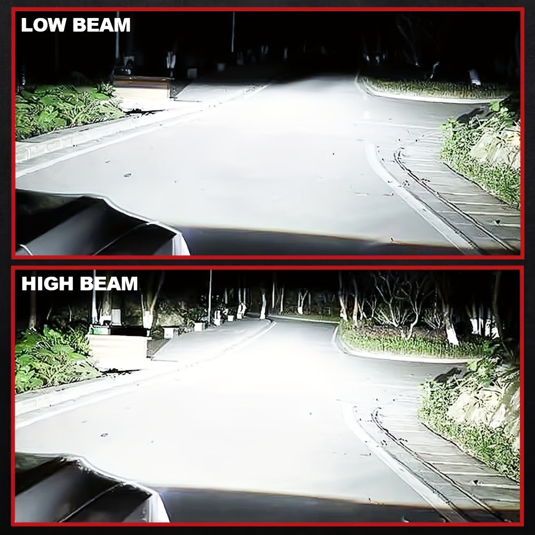 2 Super Bright H1 LED Car Headlight Bulbs, for Headlight & Fog Light, with Fan, LED High Power White Light, 2025 Newest Model, No Battery Included