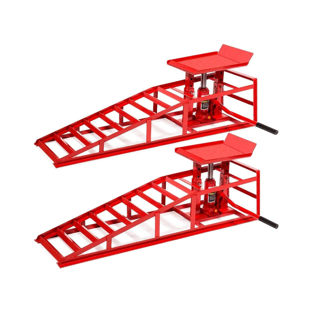 2-Piece Throttle-Style Car Ramps – 3 Ton Heavy Duty Steel Adjustable Lift Ramps for Oil Changes, Garage Repairs, SUVs & Trucks