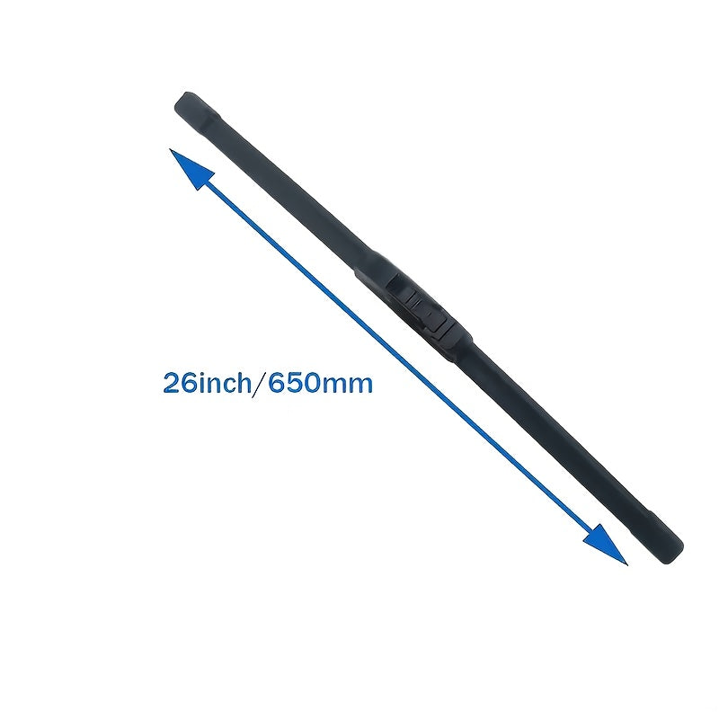 Bracketless Wiper Blade, Fits U/J-Type Hooks, High-Quality Silent & Durable, All Sizes Available. Enhances Rainy Day Visibility