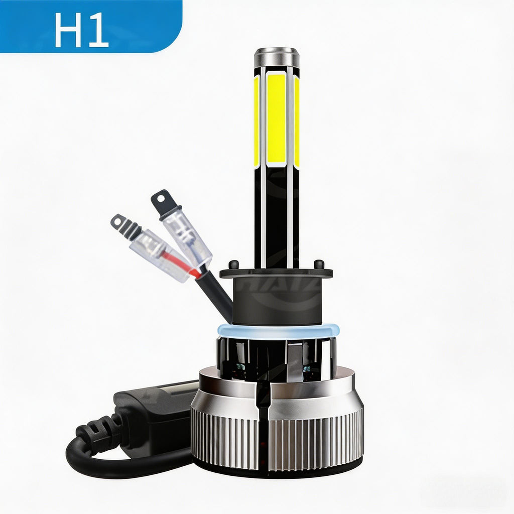 2-Pack 10-Sided 360° Illumination LED Headlights H1 H3 H7 H11/H8/H9 880/881/H27 9005/HB3/H10 9006/HB4 9012 H4/HB2/9003 9004/HB1 9007/HB5 H13/9008 High/Low Beam Integrated Headlights, Error-Free Plug-and-Play