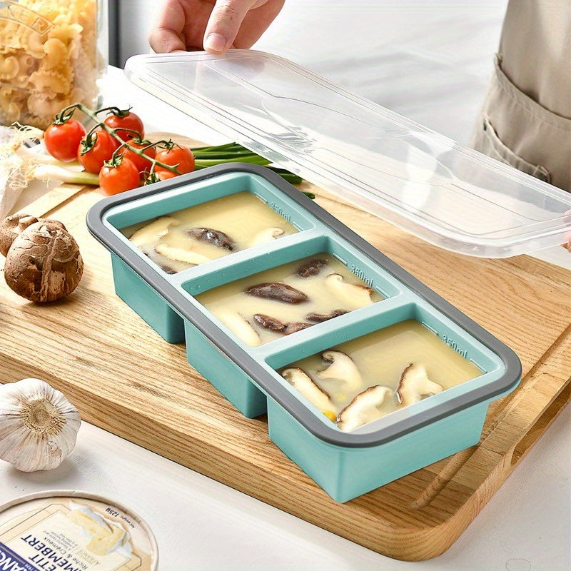 Compartment Food Storage Box, Microwavable & Freezable, Sealed Divided Lunch Box, Dishwasher Safe, Ideal for Meal Prep and Refrigerator Storage