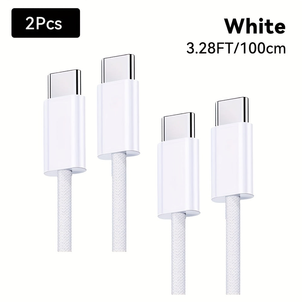 KAXOE 60W Fast Charging Cable Data Cable, Type-C USB To C PD Fast Charging Data Cable For IPhone 15 16 Series, For Samsung L Series Fast Charging Phone Tablet Length Data Cable