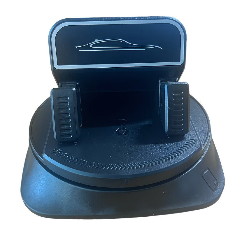 A 360-Degree Rotating Car Phone Holder Made of ABS Material, Equipped with Anti-Slip Pads. It Is Suitable for Use in Cars, Offices, And on Computer Desks at Home, Without Battery