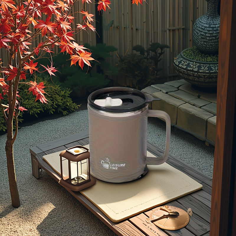 304 Stainless Steel Double Wall Mug, Insulated Coffee Milk Tea Cup, Japanese Style Creative Water Cup, Ideal Gift for Outdoor Adventures, Perfect Present for Ladies