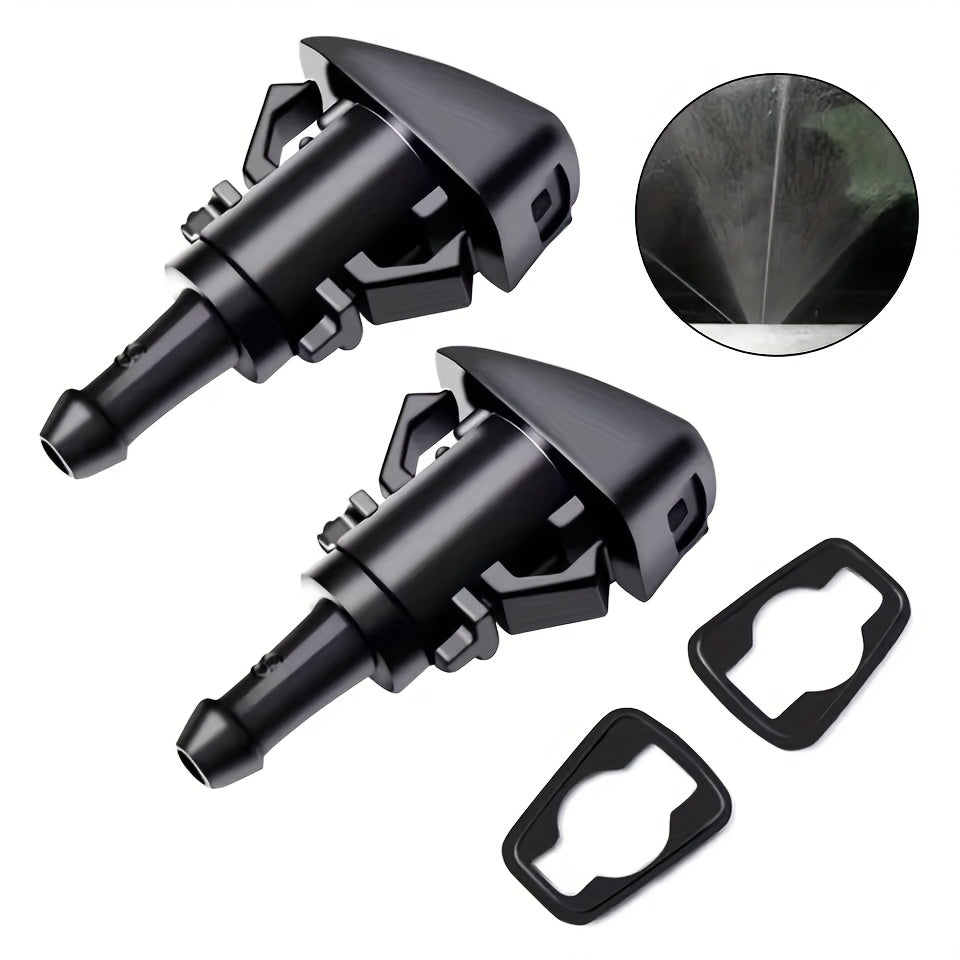 2pcs Windshield Washer Nozzle Cleaner, Compatible with Jeep, Dodge, Chrysler, Ram – Replacement for OEM#: 4805742AB / 5113049AA / 55077460AA / 5303833AA / 5116079AA