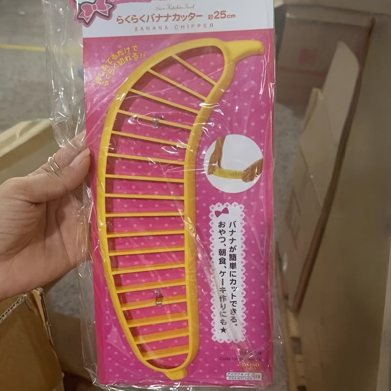 Banana Slicer, Multifunctional Fruit Cutting Tool, Banana Cutter, Fruit Separator, Fruit Salad & Platter Divider, Kitchen Accessory, Best Partner for Oktoberfest, Christmas & Halloween Festivities