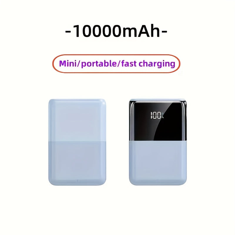 Mini Ultra-Convenient Fast Charging Power Bank, with a Large Capacity of 10000/20000Mah, 22.5W USB Fast Charging Output, 20W Bidirectional Fast Charging, Digital Power Display Screen, Suitable for Iphone/Android System Mobile Devices, Birthday Gift