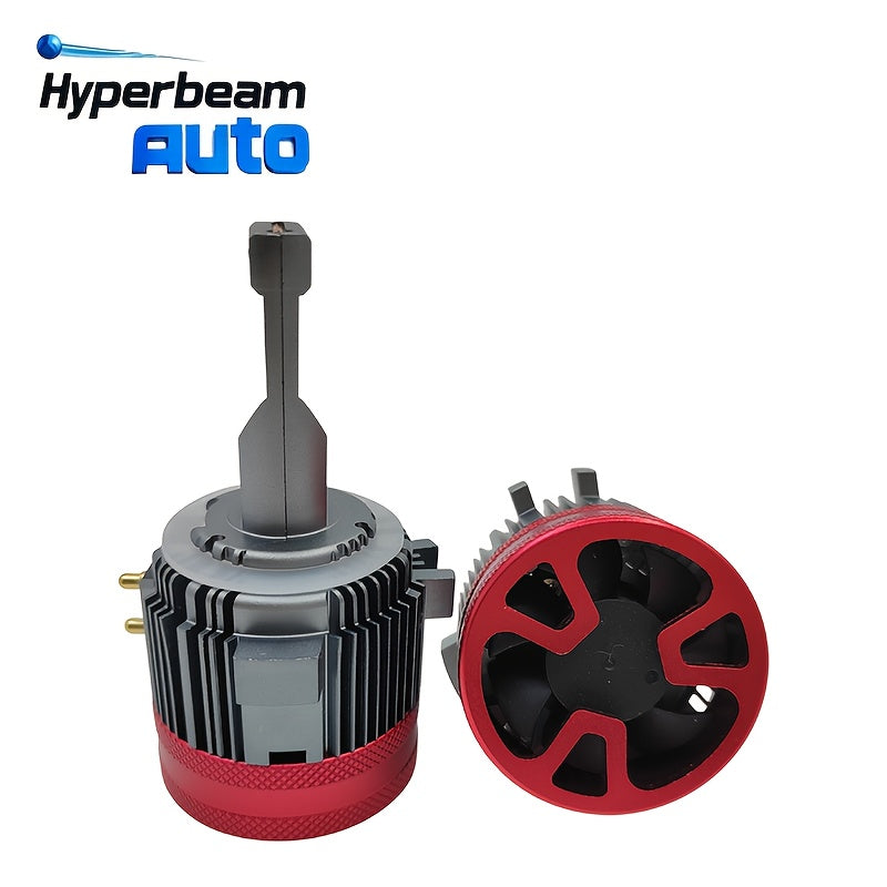 High Brightness 65W Car LED Headlight with Copper Tube, Designed for Golf 7 Modification, Including GT7 Special H7 and H15 LED Headlights, 2-Pack, No Battery Included