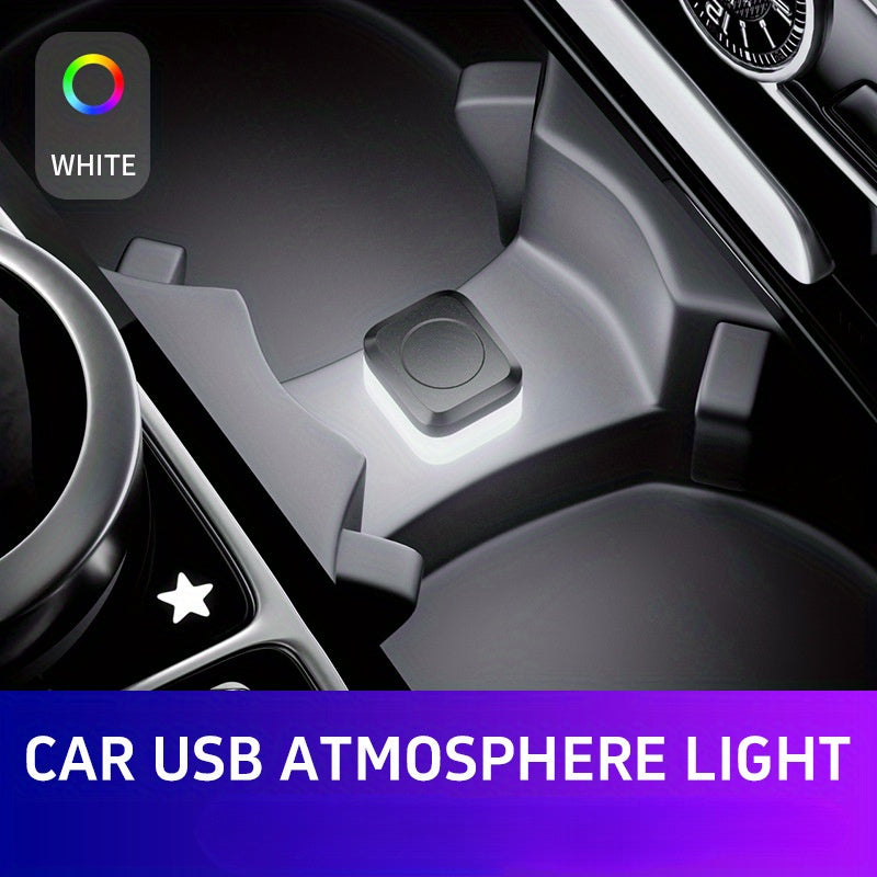 LED Ambient Light with USB, 4 Colors, for Indoor Decoration & Small Illumination, No Battery Required