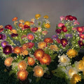 Five-Piece Solar Garden Light, Simulated Snow Lotus Glow, Outdoor Waterproof Flower Light, Outdoor Ambient Light, Suitable for Decorating Lawn, Garden, Path, Courtyard, Warm and Romantic Holiday Gift.