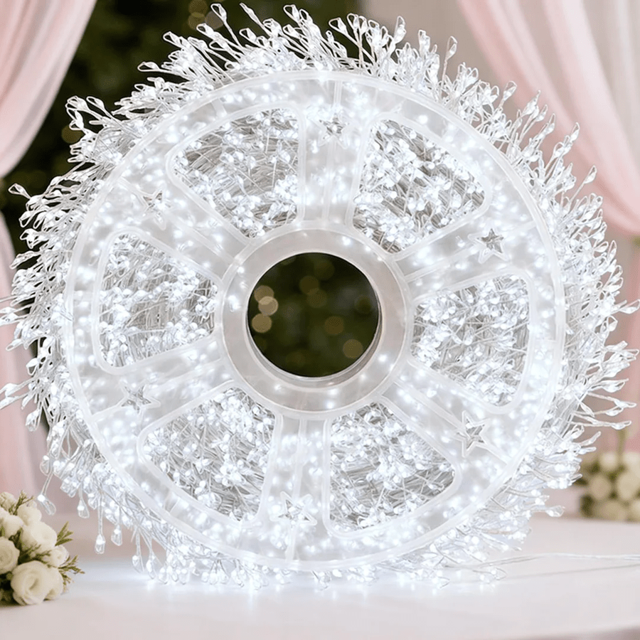USB LED 串灯，32米/98英尺爆竹灯串，1000LED 星空萤火虫灯，8种模式，多功能，适用于花环制作、婚礼装饰、室内空间，营造星空萤火虫效果，提升任何装饰场景