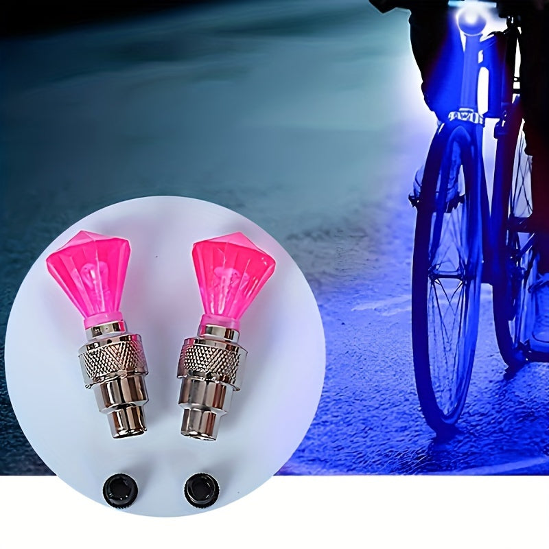 Kubidupi 4/8/16pcs Car Wheel Valve Stem Galloping Horse Light Fire Wheel Breathing Light Motorcycle Tire Valve Explosion-Proof, Sunproof & Waterproof, Red & Blue