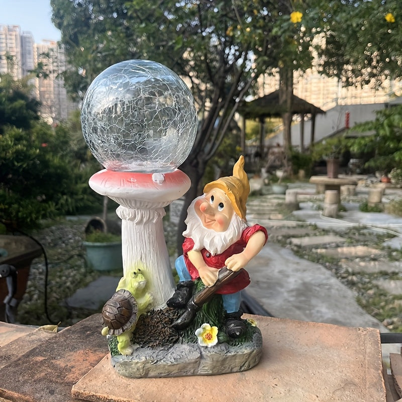 Solar Gnome Light for Garden Outdoor Courtyard Lawn Pond Villa - IP44 Waterproof