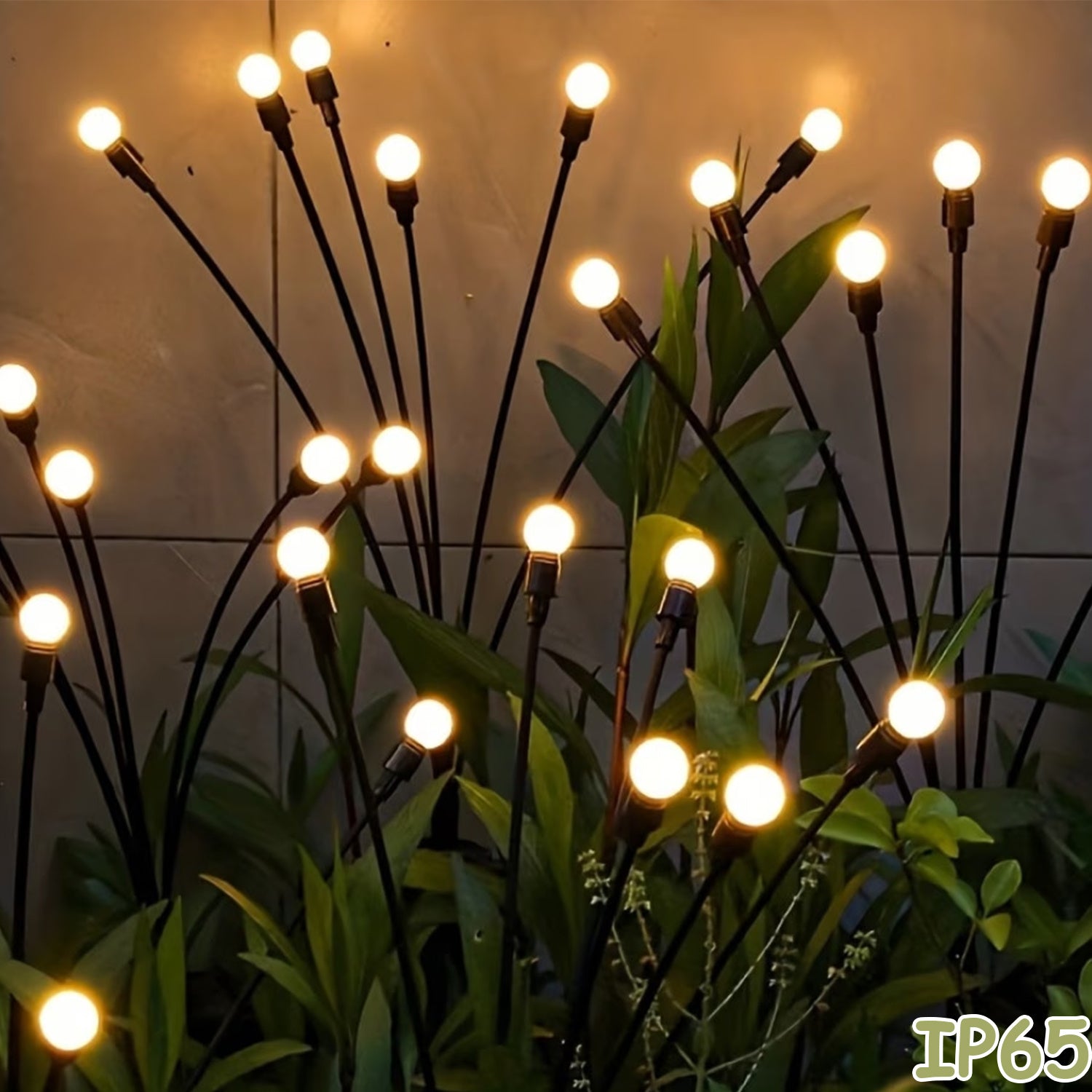 12 Solar Firefly Lights & 8 Solar Lawn Lights, IP44 Protection Rating, Designed to Illuminate Outdoor Pathways. Perfect for Enhancing Ambiance During New Year, Ramadan, and Lighting Up Home Courtyards and Gardens. Solar Spotlight