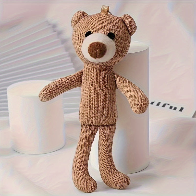 YIYUANPET 可爱泰迪熊毛绒狗咀嚼玩具 - 适合小型至中型犬种，促进牙齿健康，牙齿和牙龈健康，YIYUANPET