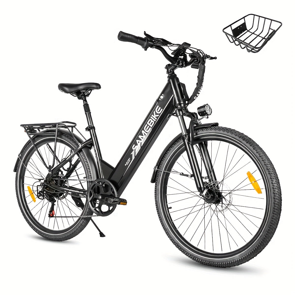 RS-A01pro 250W/350W（全球模式）成人折叠电动自行车 - 续航80-90公里，36V13AH可拆卸电池，26英寸重型轮胎，机械碟刹，LCD显示屏，合金车架，黑色折叠电动车，全球电压兼容