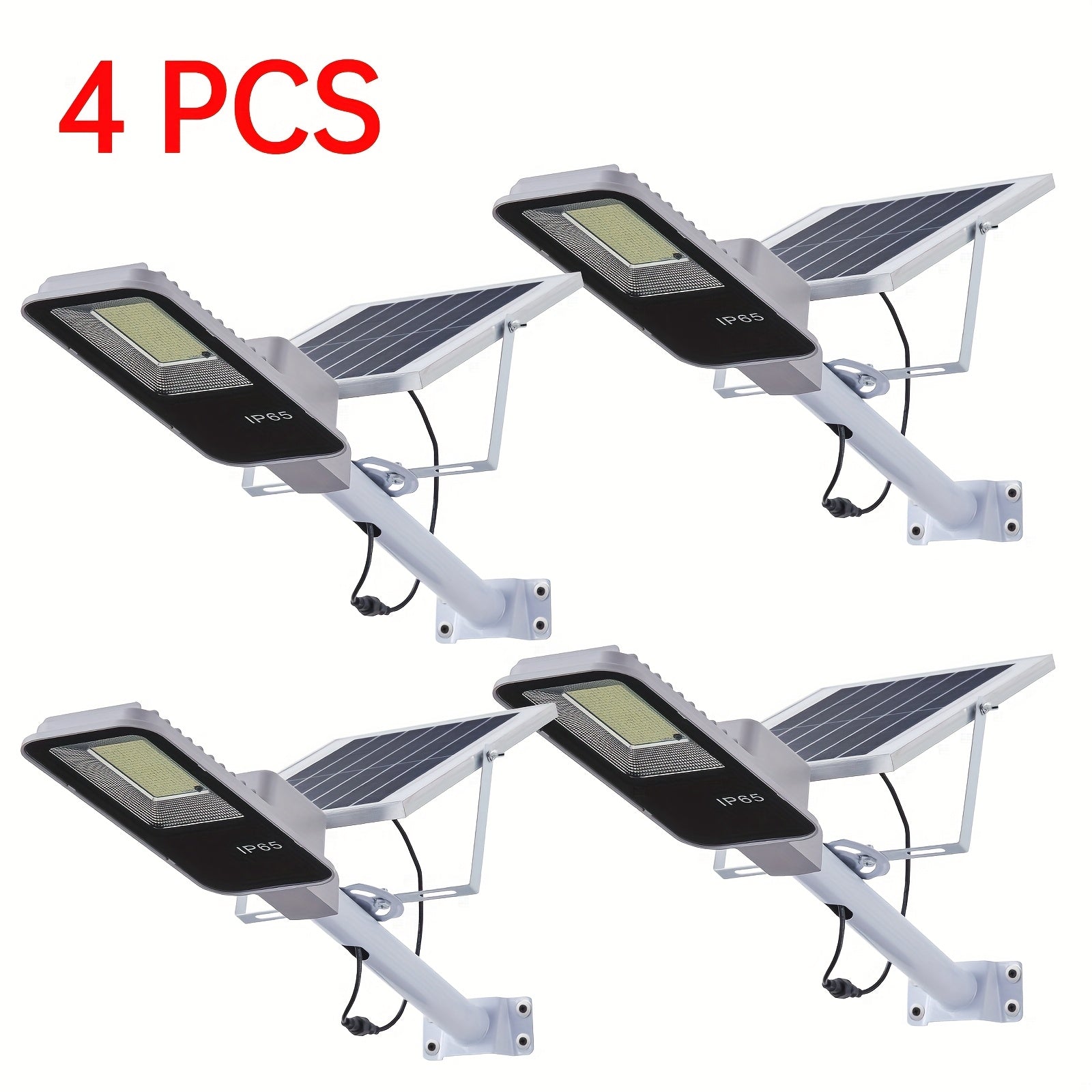 4/2/1 Pack Solar Street Light with Mounting Bracket, Dimmable LED Smart Light, 13.78-Inch Expanded Solar Panel Efficiently Collects Solar Energy, Long Distance, Light Sensor Activation, Fully Solar Powered, Energy Saving, Suitable for Harsh Weather