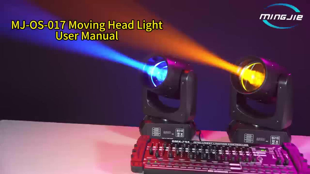 160W beam light, black moving head light, moving head light, spotlight, LED stage light - DMX512 control, with 12 colors and 15 gobo patterns, 18-facet prism, voice/sound activation, aluminum alloy housing