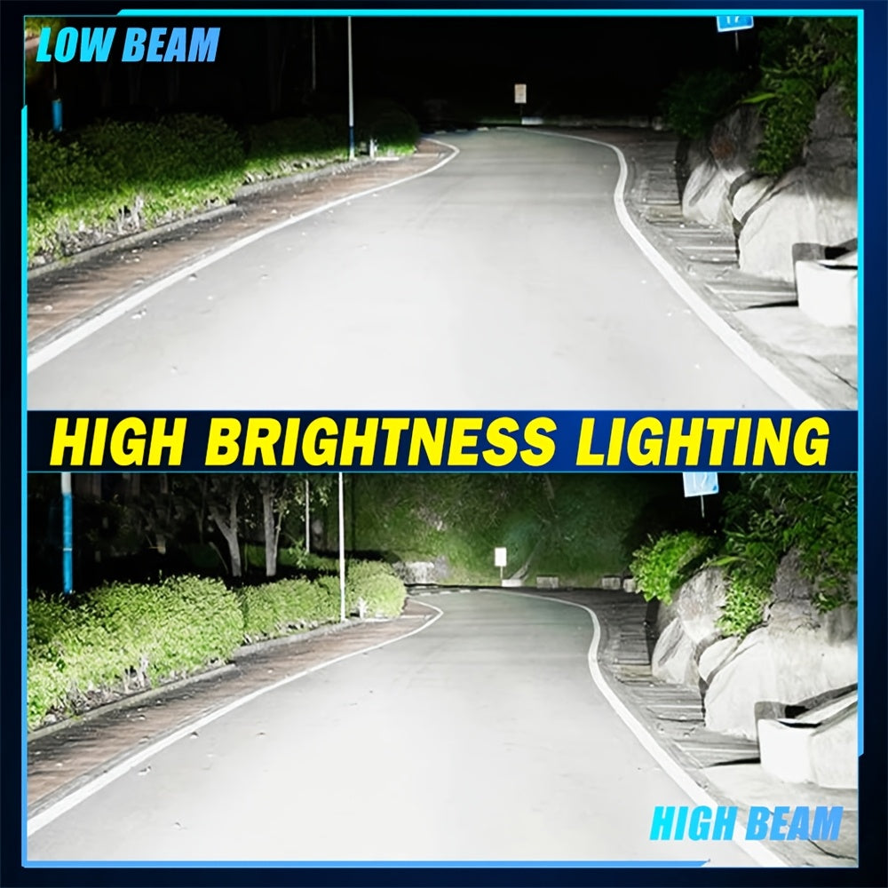 BULLVISION H7 LED Headlight Bulbs 2-Pack, 5570 CSP Chip, 6000K Super Bright Fog Light Bulbs, Plug-and-Play, 100W Car LED Light, 20000 Lumens, Designed for Cars, Trucks and Motorcycles, Super Bright H7 Bulbs