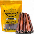 狗狗牛胶原蛋白棒 | 持久易消化， 无异味， 无生皮， Bully Stick 替代品 牙齿清洁零食 (12 英寸，7.05 盎司) - 适合所有犬种尺寸