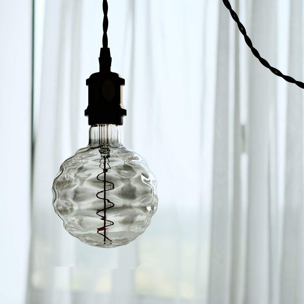 1PC, LED bulb special shape warm light LED bulb 120V 4W 2300K E26 dimmable amber glass gray glass suitable for home chandelier