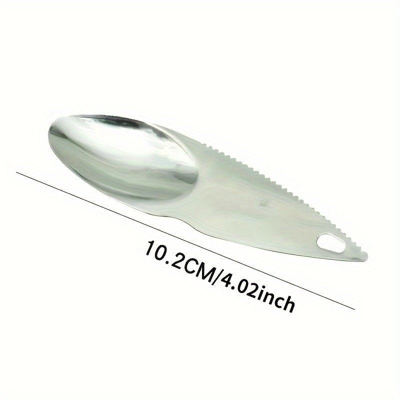 Premium Stainless Steel Kiwi Tool – Easy Scooping, Peeling &amp; Serving – Ergonomic Handle for Comfortable Grip – Rust-Proof – Easy to Clean