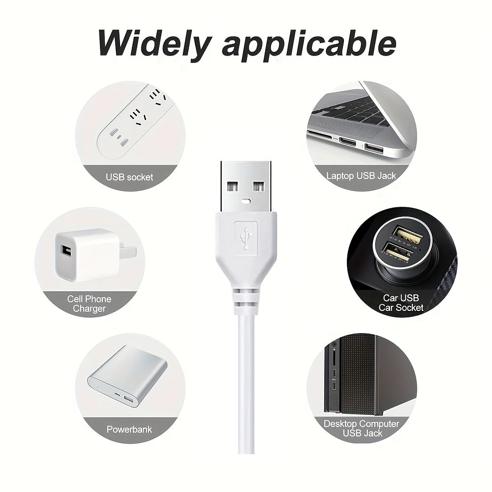 3.3英尺/1米-100英尺/30米 LED灯带，5V RGB LED灯，带3键遥控器，亮度可调，颜色可变，非常适合电视、客厅、卧室或派对环境（USB供电）
