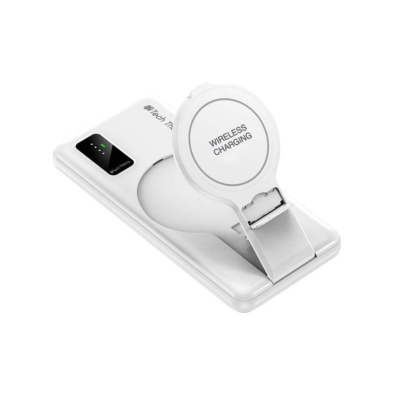 ADURO POWERMAG VIEW WIRELESS CHARGING 10, 000MAH BATTERY, PW-10KPMV-08, WHITE