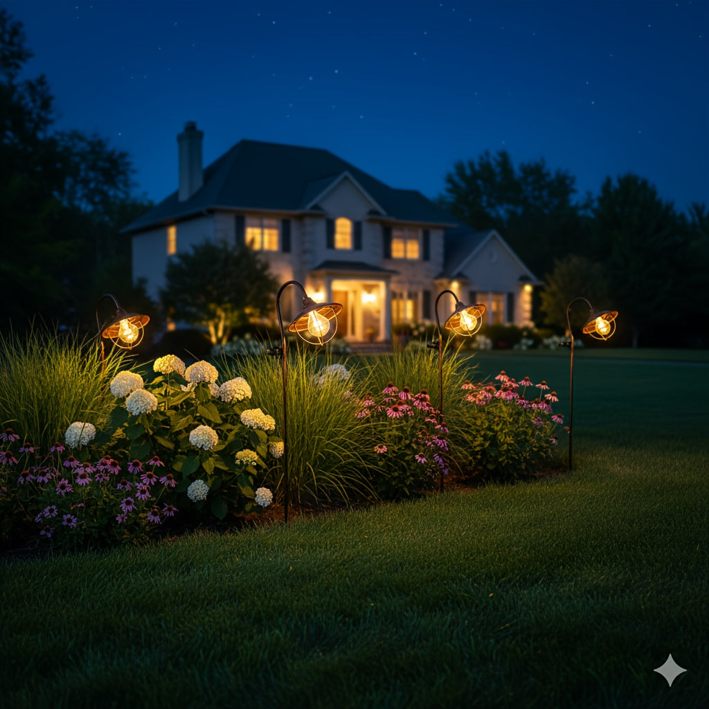 1-Piece Vintage Elbow Ground Insert Light, Courtyard Lawn Gardening Outdoor Lighting, Outdoor Courtyard Garden, Christmas, European Vintage Courtyard Light Garden Decoration