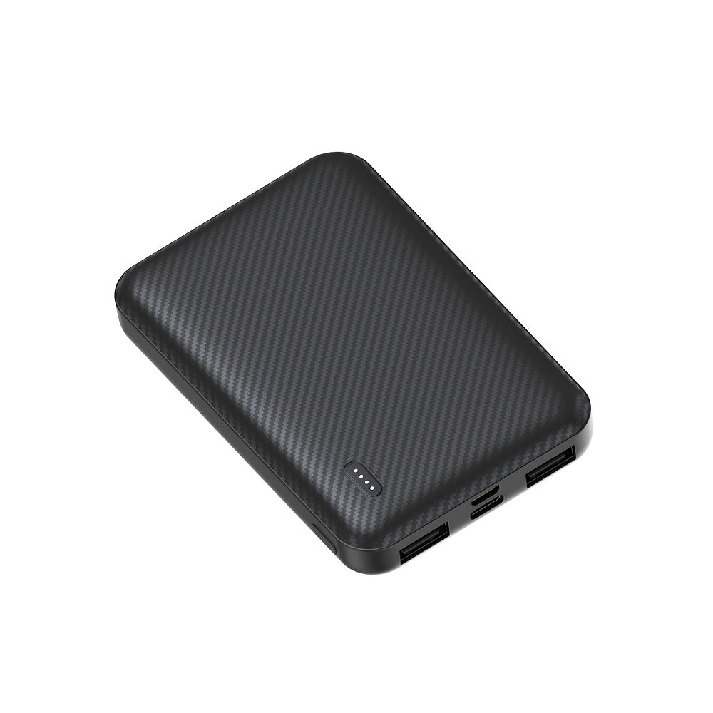 Super compact mini power bank charger 5000mAh, super mini 5V 2A high-density battery pack mobile phone charger, suitable for heating clothes, mobile phones, tablets, smart watches, etc. Gift choice for men and women
