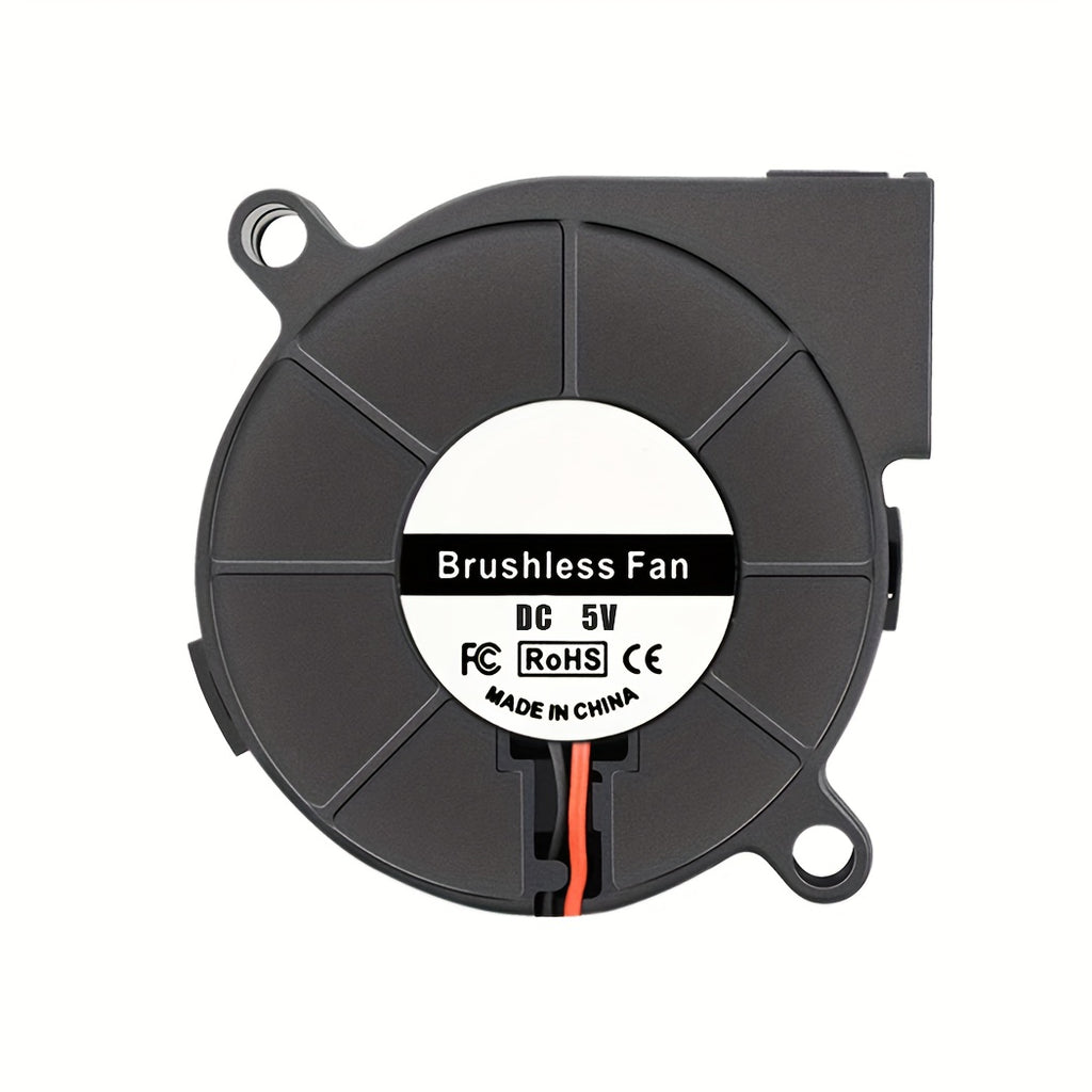 DC 12V 24V 50X50X15Mm Curved Blade Radiator Fan, 2Pin Radial 5015 Turbo Cooling Fan, 1.97 Inch 50Mm Cooler for 3D Printer Heat Dissipation