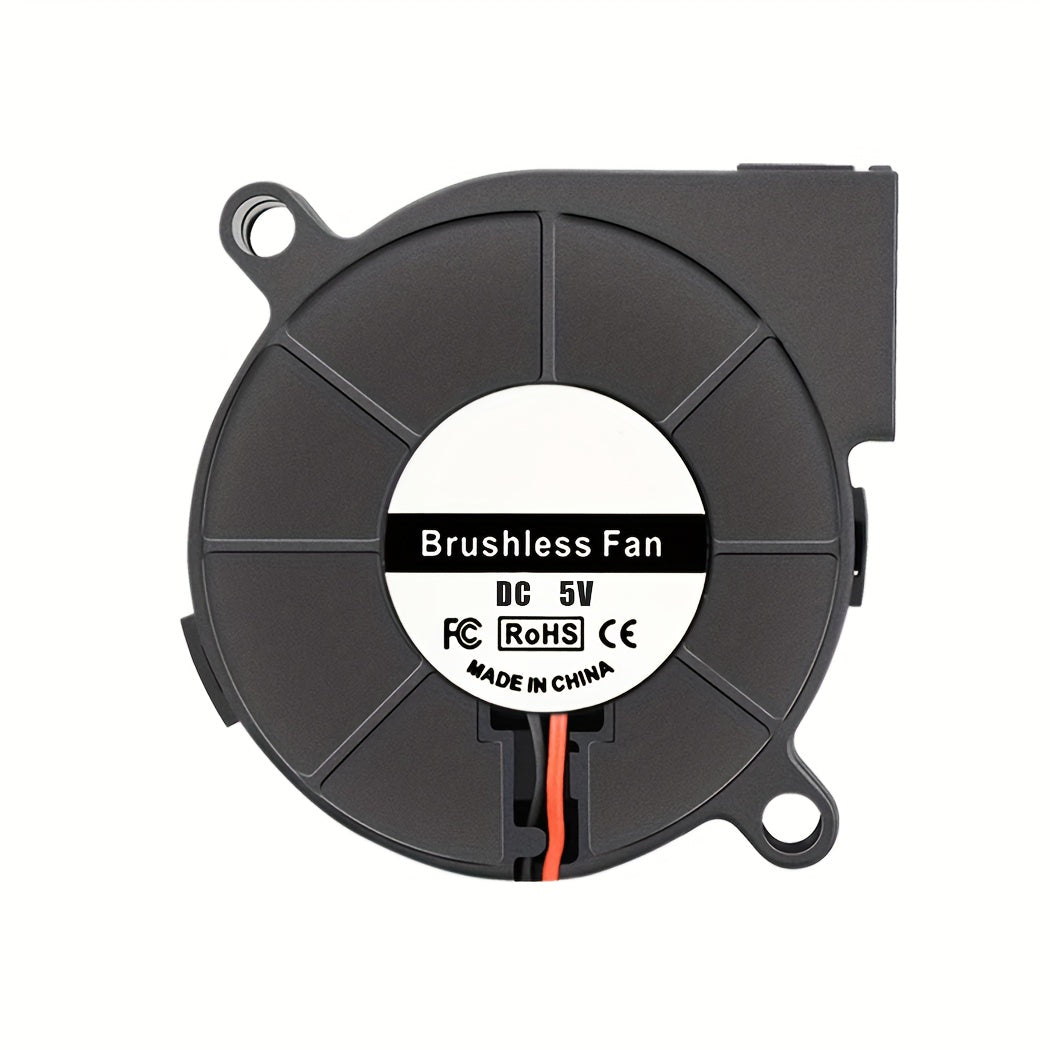 DC 12V 24V 50X50X15Mm Curved Blade Radiator Fan, 2Pin Radial 5015 Turbo Cooling Fan, 1.97 Inch 50Mm Cooler for 3D Printer Heat Dissipation